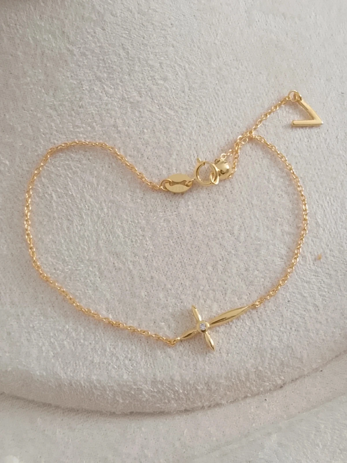 Bracelet croix avec zirconium – photo 4